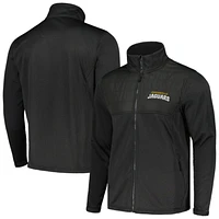 Men's Dunbrooke Heather Black Jacksonville Jaguars Explorer Tech Full-Zip Jacket