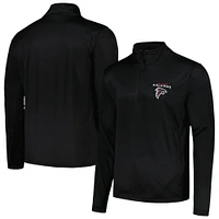 Men's Dunbrooke Black Atlanta Falcons All-Star Tech Quarter-Zip Top