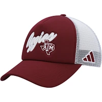 Men's adidas Maroon Texas A&M Aggies Script Trucker Snapback Hat