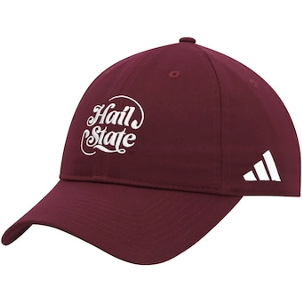 Men's adidas Maroon Mississippi State Bulldogs State Slouch Adjustable Hat