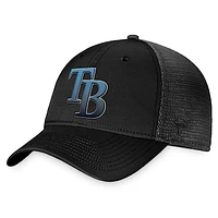 Men's Fanatics Black Tampa Bay Rays Color Fade Trucker Snapback Hat