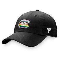 Men's Fanatics Black Montreal Canadiens Team Logo Pride Adjustable Hat