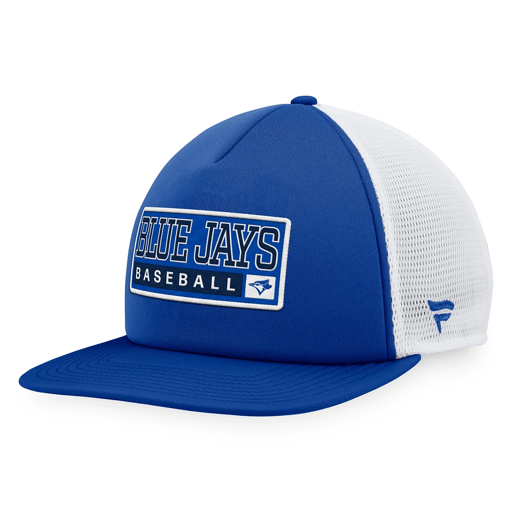 Men's Majestic Royal/White Toronto Blue Jays Foam Trucker Snapback Hat