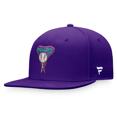 Men's Fanatics Purple Arizona Diamondbacks Cooperstown Collection Core Snapback Hat