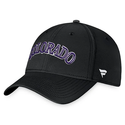 Men's Fanatics Black/ Colorado Rockies Core Flex Hat