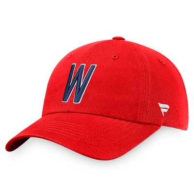 Men's Fanatics Red Washington Senators Cooperstown Collection Core Adjustable Hat