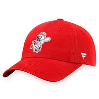 Men's Fanatics Red Cincinnati Reds Cooperstown Collection Core Adjustable Hat