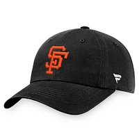 Men's Fanatics Black San Francisco Giants Cooperstown Collection Core Adjustable Hat