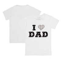 Infant Tiny Turnip White Arizona Diamondbacks I Love Dad T-Shirt