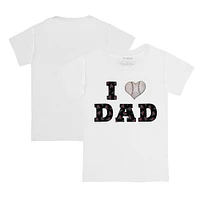 Infant Tiny Turnip White Arizona Diamondbacks I Love Dad T-Shirt