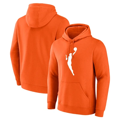 Men's Fanatics Orange WNBA Primary Logo Pullover Hoodie