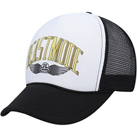 Men's Beast Mode X SE Racing Black Racing Trucker Snapback Hat