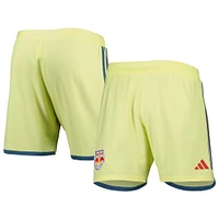 Men's adidas Yellow New York Red Bulls 2023 Away AEROREADY Authentic Shorts