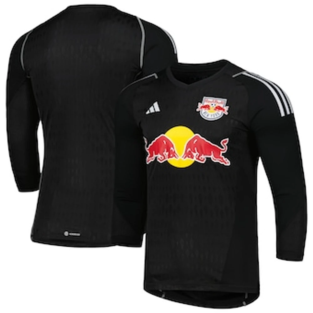 Men's adidas Black New York Red Bulls 2023 Goalkeeper Long Sleeve Replica Jersey