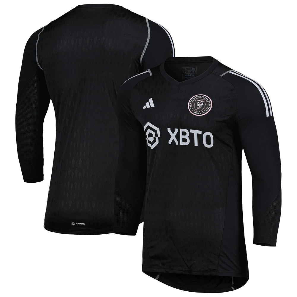 Men's adidas Black Inter Miami CF 2023 Goalkeeper Long Sleeve Replica Jersey