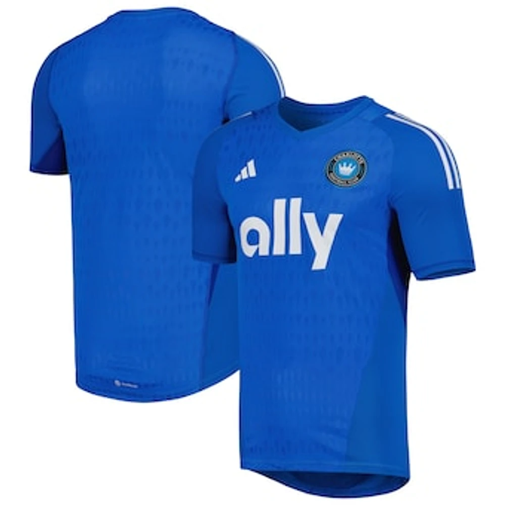 Men's adidas Blue Charlotte FC 2023 Replica Goalkeeper Jersey