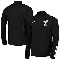 Men's adidas Black FC Cincinnati 2023 On-Field AEROREADY Full-Zip Training Top