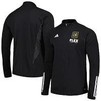 Men's adidas Black LAFC 2023 On-Field AEROREADY Full-Zip Training Top