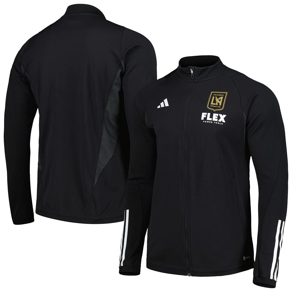 Men's adidas Black LAFC 2023 On-Field AEROREADY Full-Zip Training Top