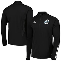 Men's adidas Black Minnesota United FC 2023 On-Field AEROREADY Full-Zip Training Top