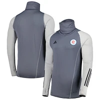 Men's adidas Gray Chicago Fire Warm Raglan COLD.RDY Top