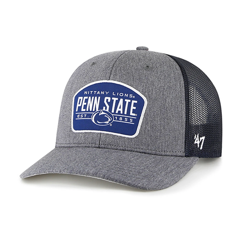 Men's '47  Charcoal Penn State Nittany Lions Slate Trucker Snapback Hat