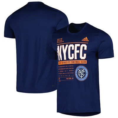 Men's adidas Navy New York City FC Club DNA Performance T-Shirt