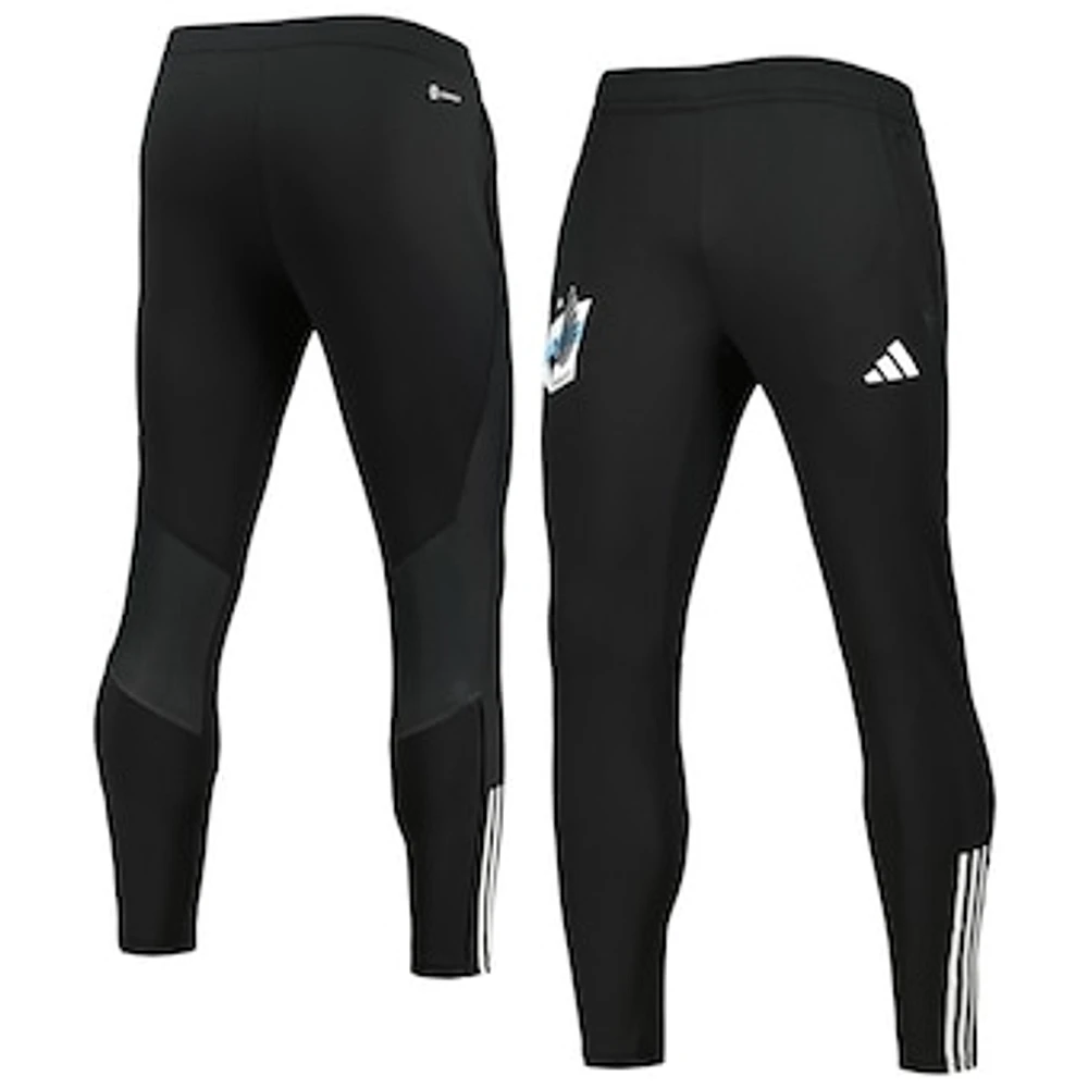 Men's adidas Black Minnesota United FC 2023 On-Field Team Crest AEROREADY Training Pants