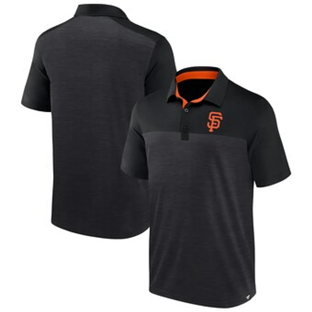 Men's Fanatics Charcoal San Francisco Giants Base Thief Polo