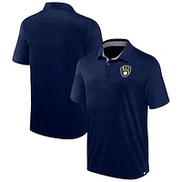 Men's Fanatics Navy Milwaukee Brewers Base Thief Polo