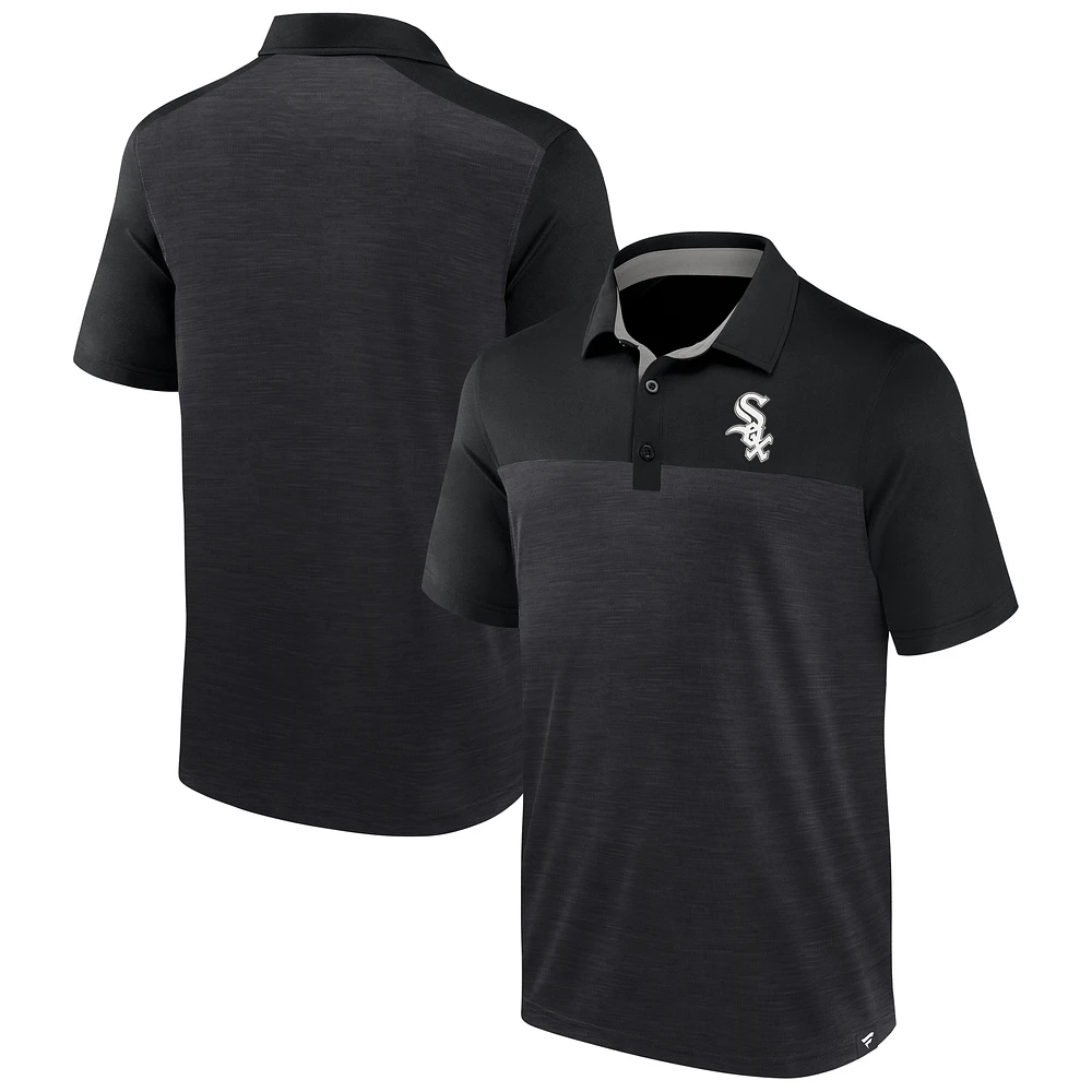 Men's Fanatics Charcoal Chicago White Sox Base Thief Polo