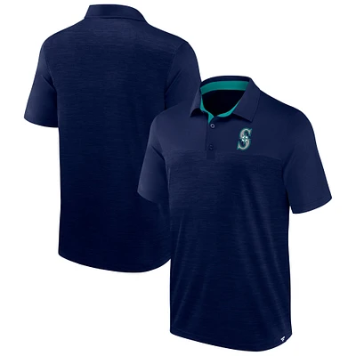 Men's Fanatics Navy Seattle Mariners Base Thief Polo