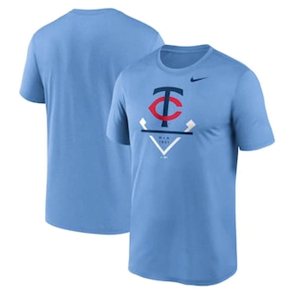 Men's Nike Light Blue Minnesota Twins Icon Legend Performance T-Shirt