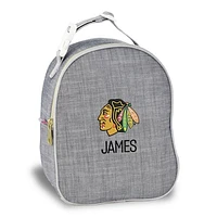 Gray Chicago Blackhawks Personalized Insulated Bag