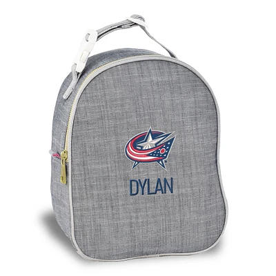 Gray Columbus Blue Jackets Personalized Insulated Bag