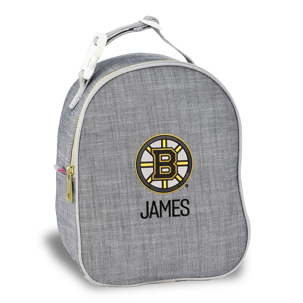 Gray Boston Bruins Personalized Insulated Bag