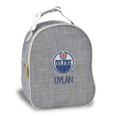 Gray Edmonton Oilers Personalized Insulated Bag