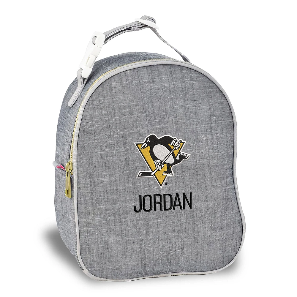 Gray Pittsburgh Penguins Personalized Insulated Bag