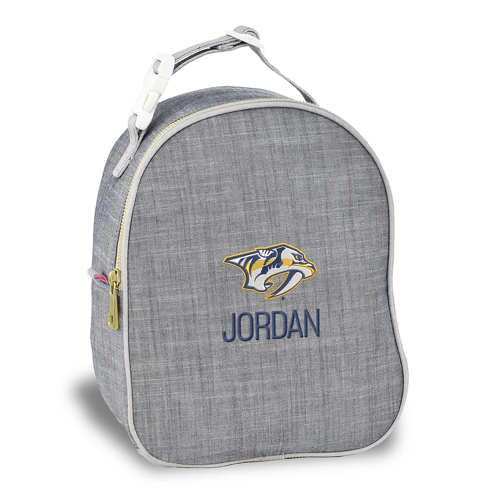 Gray Nashville Predators Personalized Insulated Bag