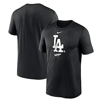 Men's Nike Black Los Angeles Dodgers New Legend Logo T-Shirt