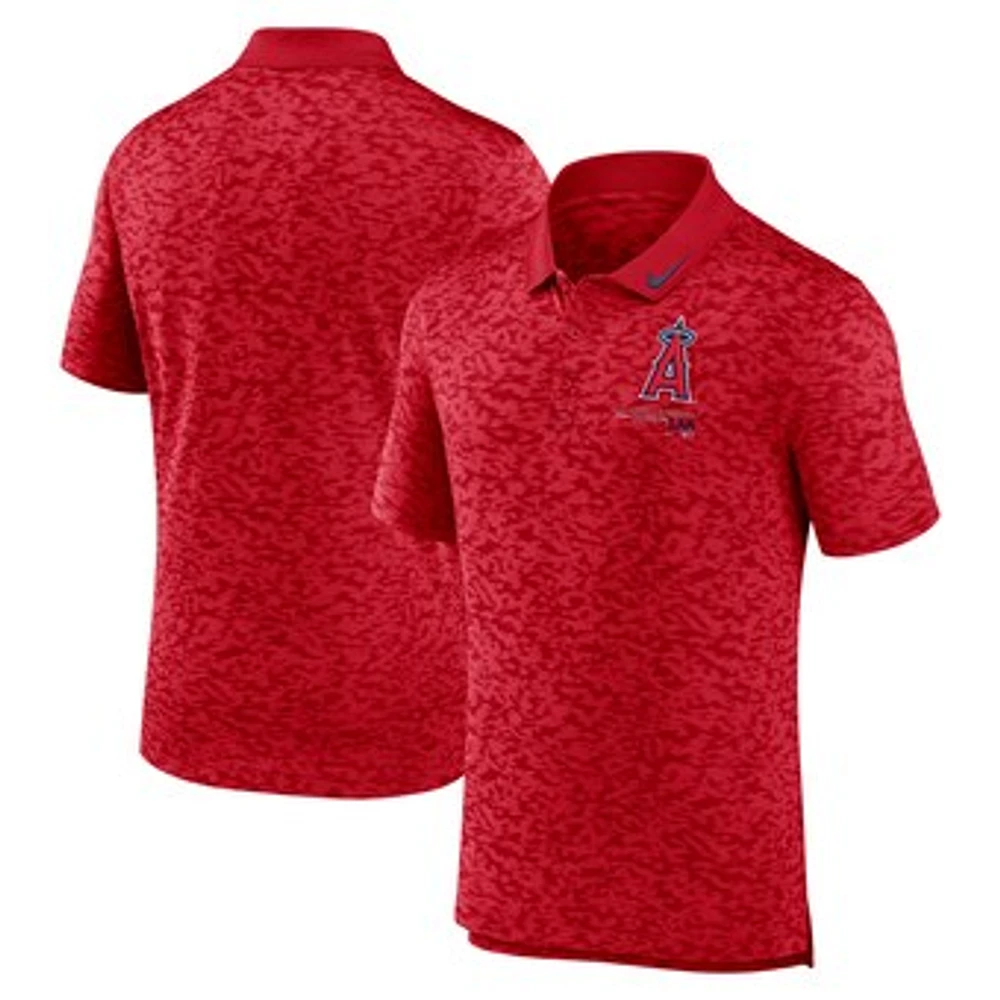 Men's Nike  Red Los Angeles Angels Next Level Polo