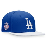 Men's Fanatics Royal/White Los Angeles Dodgers Fundamental Two-Tone Snapback Hat