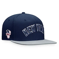 Men's Fanatics Navy/Gray New York Yankees Fundamental Two-Tone Fitted Hat