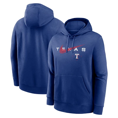 Men's Nike Royal Texas Rangers Swoosh NeighborHOOD Pullover Hoodie