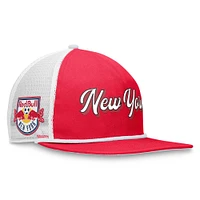 Men's Fanatics Red/White New York Red Bulls True Classic Golf Snapback Hat