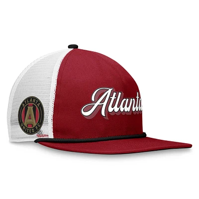 Men's Fanatics Garnet/White Atlanta United FC True Classic Golf Snapback Hat