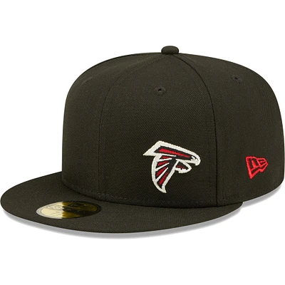 Men's New Era Black Atlanta Falcons  Flawless 59FIFTY Fitted Hat