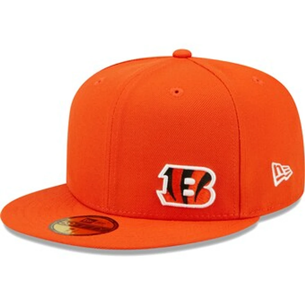 Men's New Era Orange Cincinnati Bengals  Flawless 59FIFTY Fitted Hat