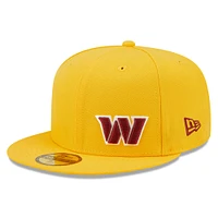 Men's New Era Gold Washington Commanders  Flawless 59FIFTY Fitted Hat