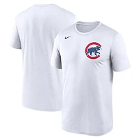 Men's Nike White Chicago Cubs Wordmark Legend Performance Big & Tall T-Shirt